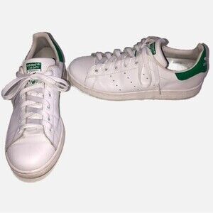 Adidas Stan Smith Original Leather Shoes White Green Mens Size 7